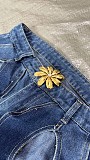 Rope Cutout Wide Leg Jean GT-9125