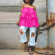Solid Strapless Layer Ruffle Loose Cake Dresses NY-10466