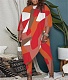 Irregular Tops And Skinny Pants Plus Size Two Piece Sets NY-10236