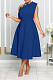 Sexy Oblique Shoulder Sleeveless High-waist Hem Maxi Dress BGN-0014