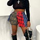 2024 Fashion Plaid Print Women High Waist Shorts ZAND-31332