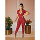 Hole Fishnet Short Sleeve See Through Jumpsuit YB-60188