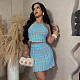 2024 Summer On The Coast Crochet Skirt Set White OSM-4452