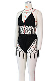 Crochet Swimsuit Cover Up Tassel Beach Bikini Set ZS-0105