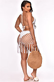 Crochet Swimsuit Cover Up Tassel Beach Bikini Set ZS-0105