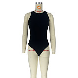 Summer All Match Sleeveless Solid Color Bodysuits CH-23034