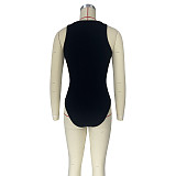 Summer All Match Sleeveless Solid Color Bodysuits CH-23034