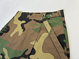 Chic Street Camo Print High Waist Irregular Shorts CH-23022