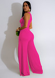 Sexy Sleeveless Vest And Long Split Wide-leg Pants 2 Pieces Sets SFY-468