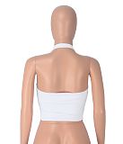 Women's One-piece Halter Sporty Yoga Crop Top HXZY-0375
