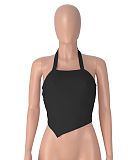 Women's One-piece Halter Sporty Yoga Crop Top HXZY-0375