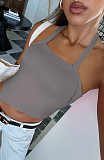 Women's One-piece Halter Sporty Yoga Crop Top HXZY-0375