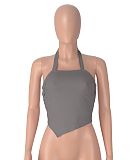 Women's One-piece Halter Sporty Yoga Crop Top HXZY-0375