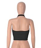 Women's One-piece Halter Sporty Yoga Crop Top HXZY-0375