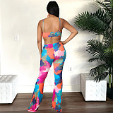 Cut Out Spaghetti Straps Flared Party Jumpsuits YNS-16802