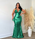 2024 Sexy Backless Low-cut Straps Slim Bodycon Nightclub Long Dress AIL-264
