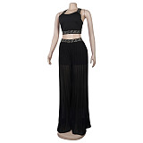 Crop Tops and Loose Wide Leg Pants 2Pcs Sets NY-2521