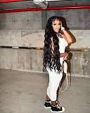 Casual Sleeveless Solid Color Mid Waist Bodycon Sheath Basic Vest Long Dress NIYA-8062