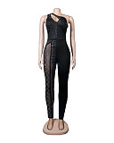Hot Drilling One Shoulder Skinny Nightclub Jumpsuits NY-2518