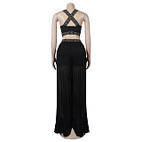 Crop Tops and Loose Wide Leg Pants 2Pcs Sets NY-2521