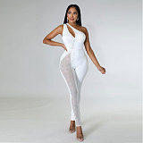 Hot Drilling One Shoulder Skinny Nightclub Jumpsuits NY-2518