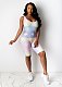 Sexy Multicolor Print Slim Slingback Sleeveless Tank Top Romper NTY-7107
