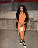 Casual Sleeveless Solid Color Mid Waist Bodycon Sheath Basic Vest Long Dress NIYA-8062
