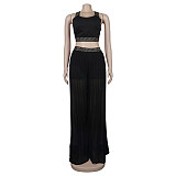 Crop Tops and Loose Wide Leg Pants 2Pcs Sets NY-2521