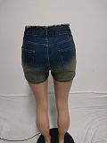 Retro Women Zipper High-waisted Strech Denim Shorts XT-82053