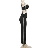 Sexy Straps Strapless Hollow-out Slim Split Long Dresses DLS-K24S47103