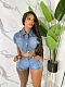 Women's Biker Shorts Sets Irregular Cropped Tops YUN-51080