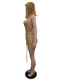 Sexy Knitted Sequin Irregular 3 Piece Shorts Set XT-8187