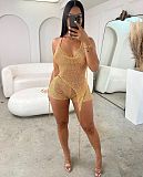 Sexy Knitted Sequin Irregular 3 Piece Shorts Set XT-8187
