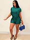 2024 Summer Women Solid Color Tassel Tops And Shorts 2 Pieces Sets AIL-270
