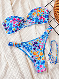 Sexy Strapless Girls Push-up Prints Bikini Swimsuit Two-pieces XM-867