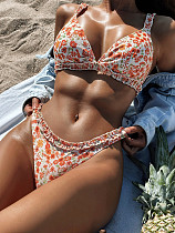 Women Gather Push-up Prints Sexy Bikini Two-pieces Swimwear XM-860