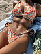 Women Gather Push-up Prints Sexy Bikini Two-pieces Swimwear XM-860