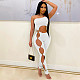 Sexy Hollow-out Off Shoulder Bodycon Women Jumpsuit DD-88120