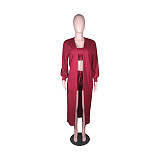 Fashion Women Solid Color Casual Three Pieces Sets MK-9303