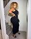 New Black Plunging Sleeveless Maxi Dress 2024 LSL-6524