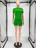 Casual Suits Women Short Sleeves T-shirt And Shorts WSM-5304