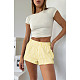 Casual Comfortable Soft Outdoor Home Plaid Print Women Shorts ASL-6727
