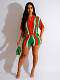 Women Hollow Out Turn-down Collar Stripes Knitted Shorts Sets ZS-0286
