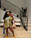 Fashion Women Hollow-out Transparent Turndown Collar Knit Shorts Sets XT-83016