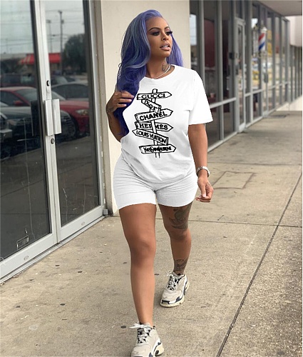 Sportswear T-Shirts and Shorts Two Piece Set JH-301