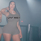 Sexy Backless Straps Sleeveless Bodycon Sporty Rompers DLS-K24Q46711