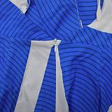 Sexy Backless Halter Women Prints Wide-leg Long Jumpsuit BY-6985