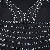 Sexy Backless Halter Mesh Transparent Mini Club Dress BY-6859