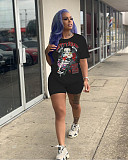 Short Sleeve Graphic T-shirt and Shorts Summer Outfits SHD-9610