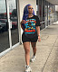 Short Sleeve Graphic T-shirt and Shorts Summer Outfits SHD-9610